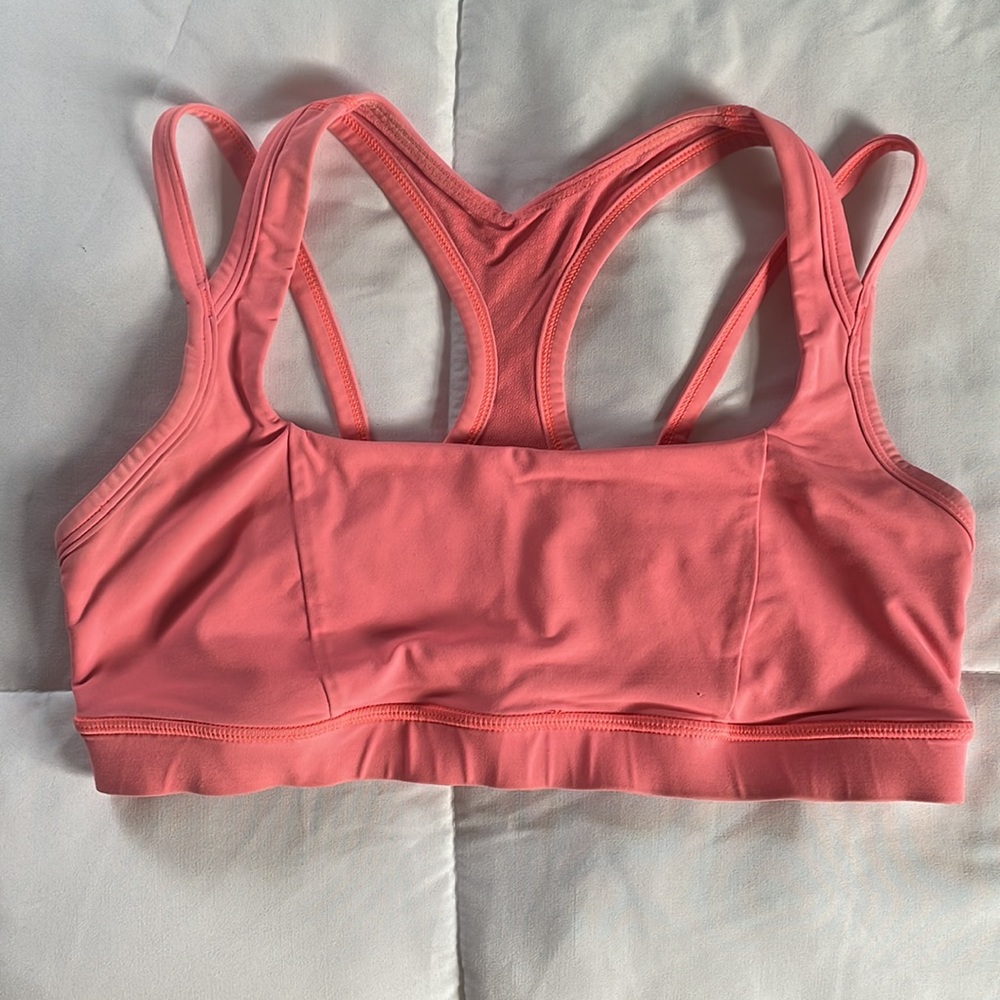 Lululemon Sports Bra Size 10 - Coral/Pink